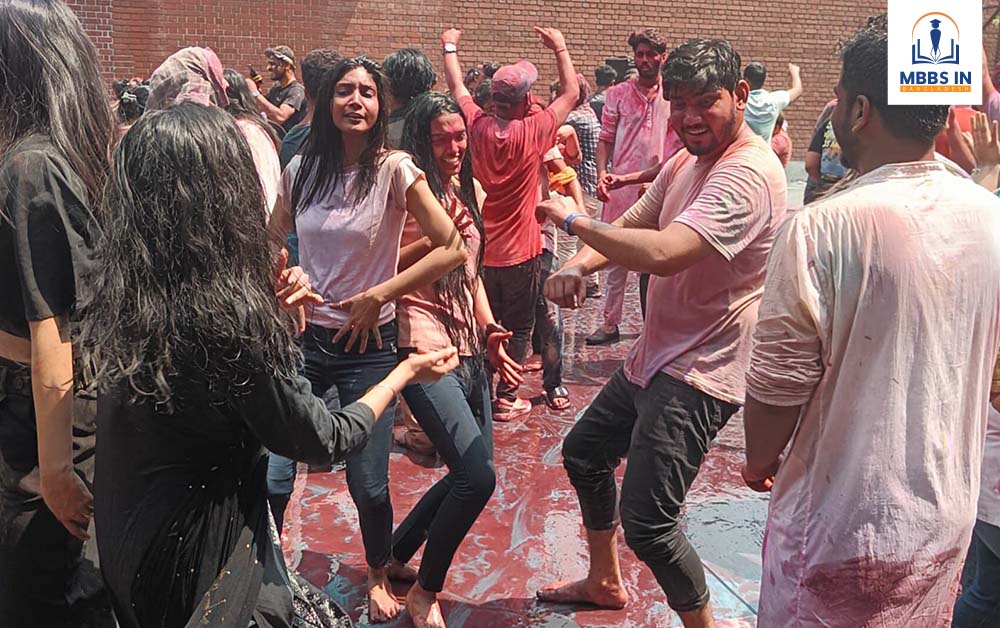 Holi Celebration At Marks Medical College & Hospital, Dhaka
